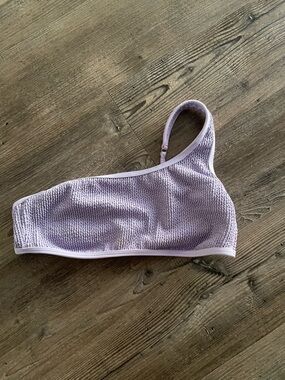 Abercrombie & Fitch Lavender One-Shoulder Bikini Top